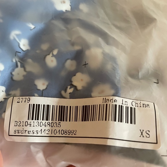 Blue Shein Floral Ruffle Dress - Picture 10 of 10